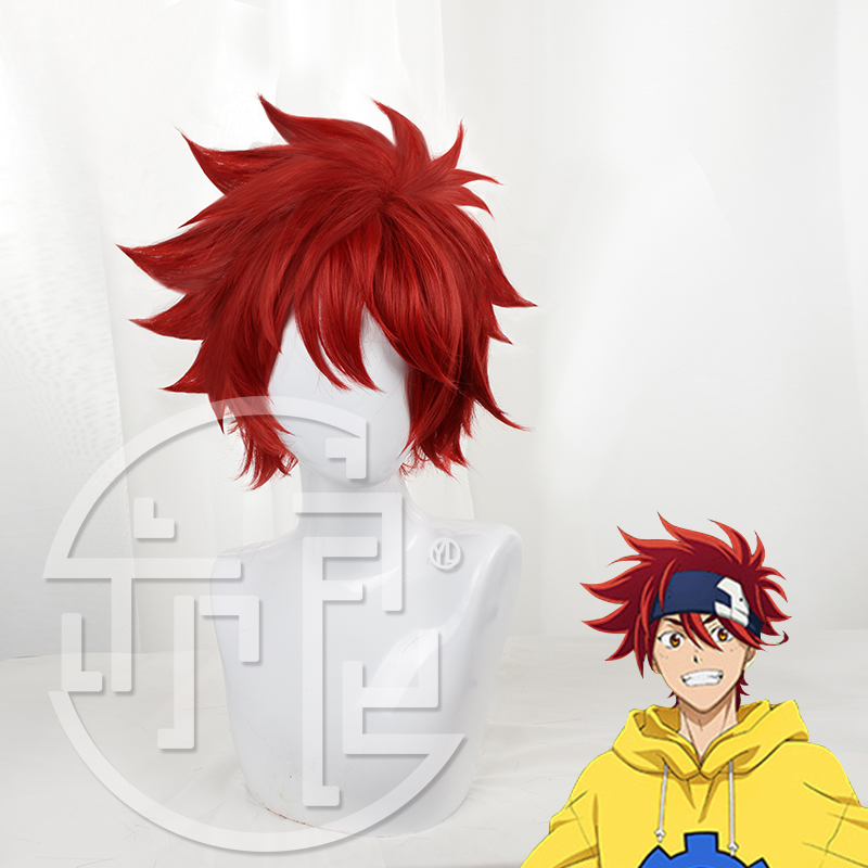 Anime Cosplay Red Hair - Anime SK8 Infinity Reki Cosplay Peruk