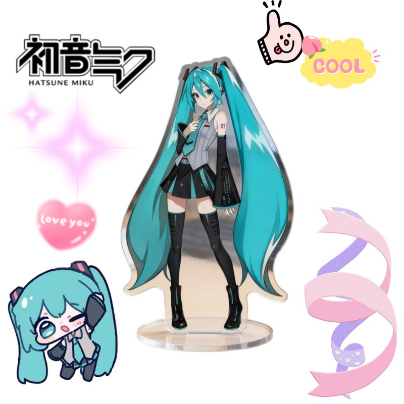 Anime Cosplay Roleplay - Hatsune Miku 10 cm Akrilik Standı