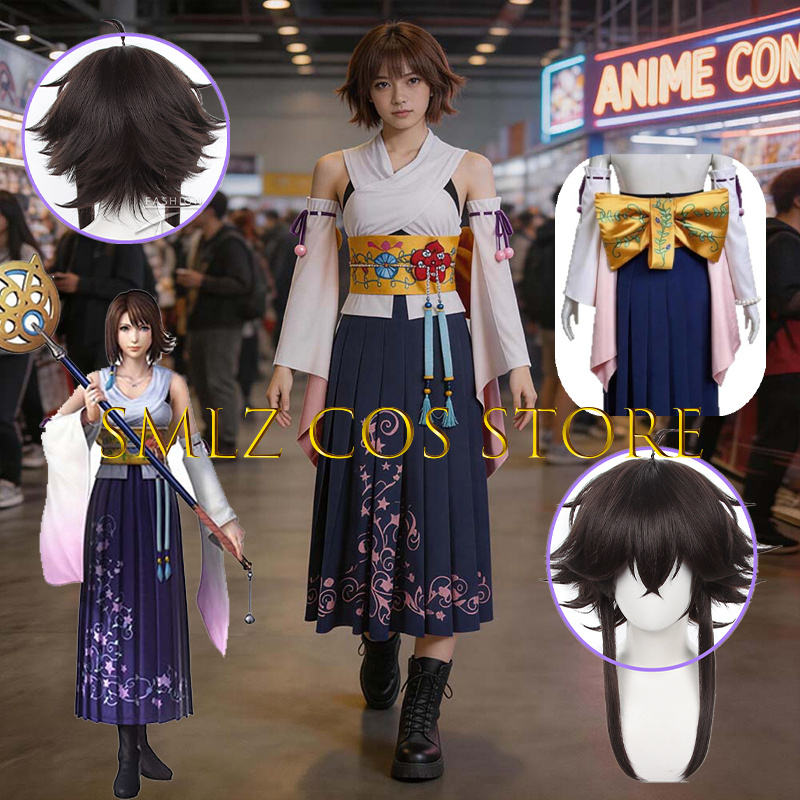 Women Anime Cosplay - Smlz FFX Yuna Cosplay Anime FF10