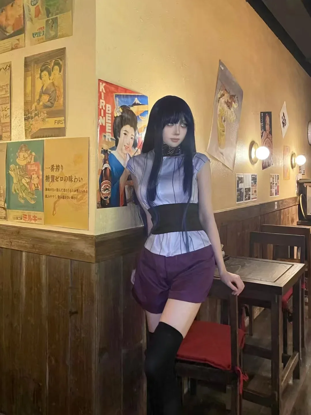 Anime Cosplay Ninja - Hyuga Hinata son Cosplay Ninja kıyafeti