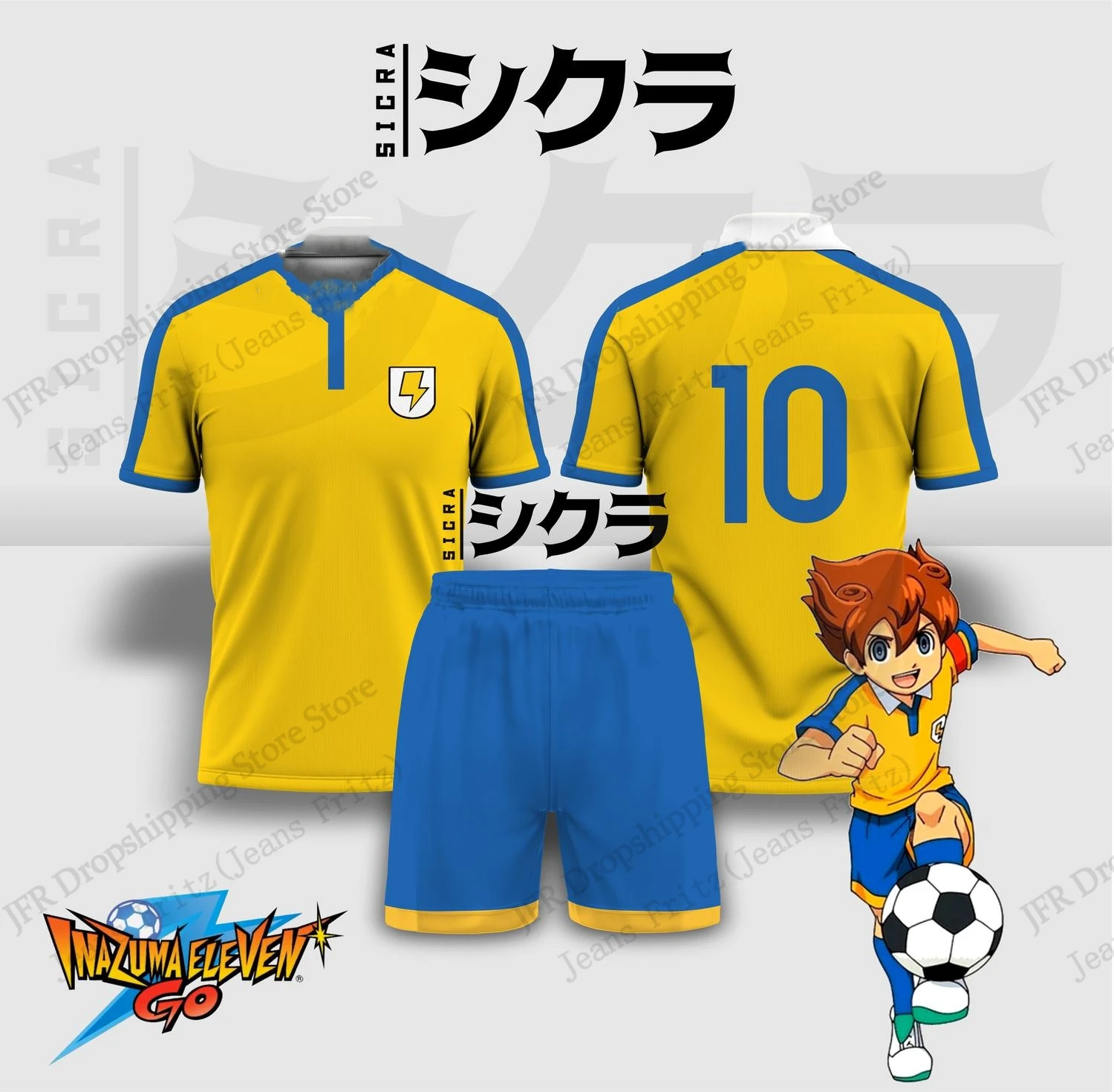 Anime & Cosplay Expo Acx 2025 - Jersey Seti Jersey Inazuma Eleven Anime