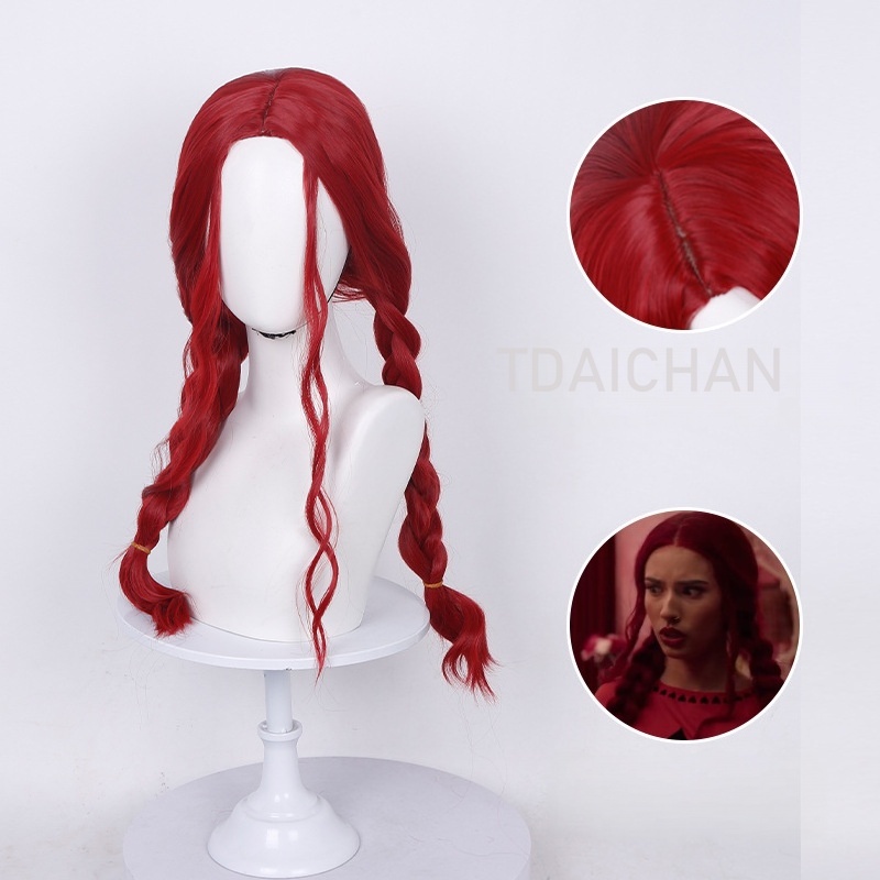 Kıvırcık Cosplay Peruk Kırmızı - Anime Cosplay Red Hair incelemesi ve fiyatı
