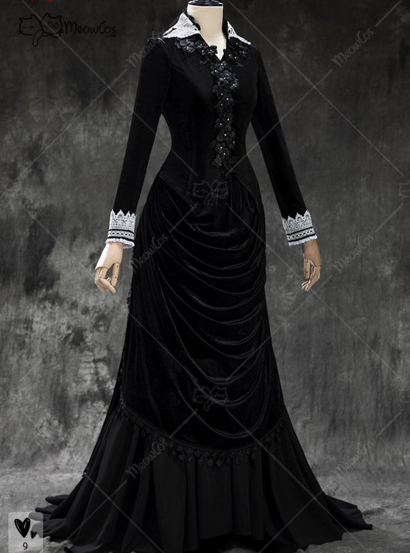 MEOWCOS kadın Gotik Siyah Vint - Anime Cosplay Com incelemesi ve fiyatı