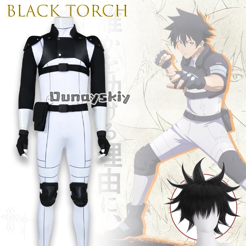 Black Torch Jiro Azuma Savaş T - Anime Cosplay Ninja incelemesi ve fiyatı