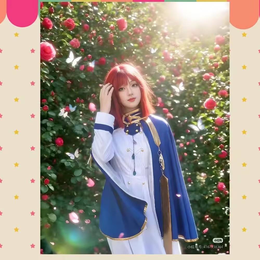 Shirayuki Cosplay Kostümleri A - Anime Cosplay Red Hair incelemesi ve fiyatı