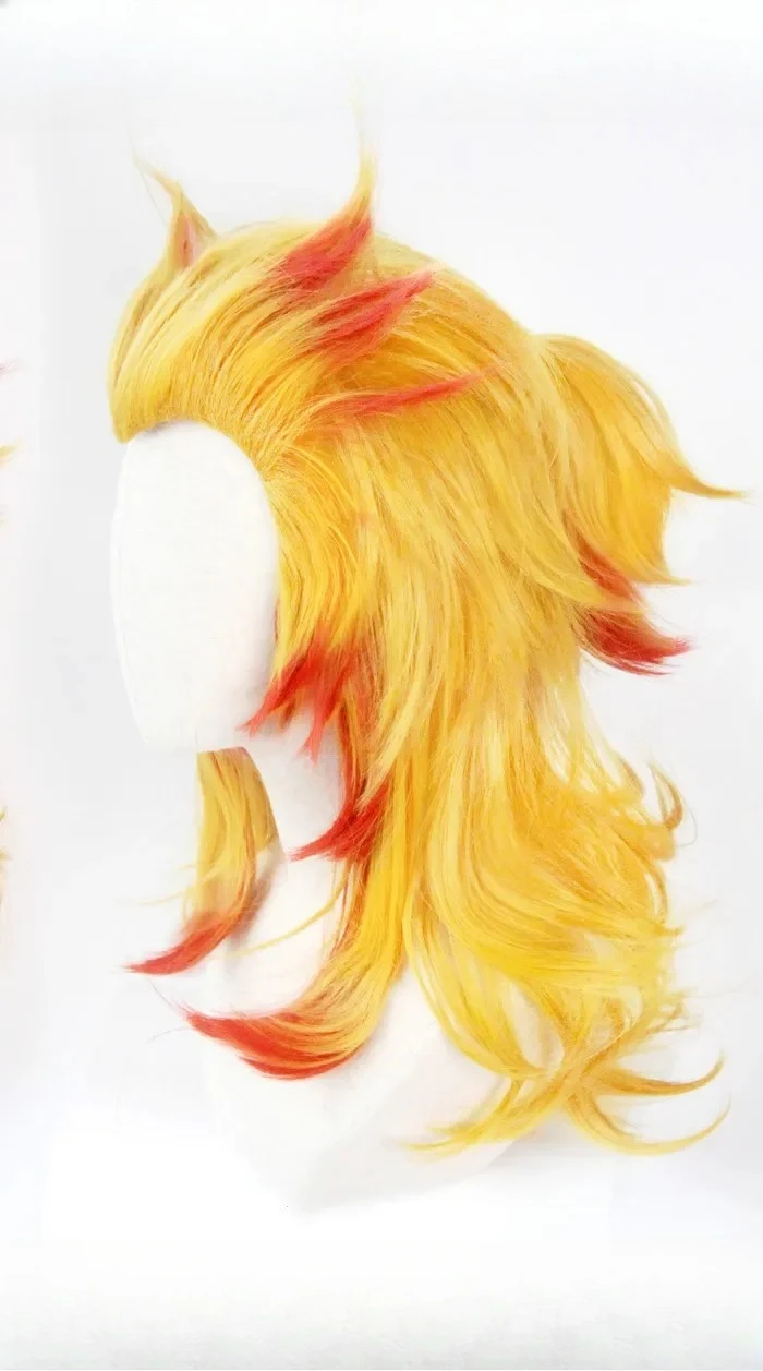 Rengoku Kyoujurou Peruk Kimets - Anime Cosplay Red Hair incelemesi ve fiyatı
