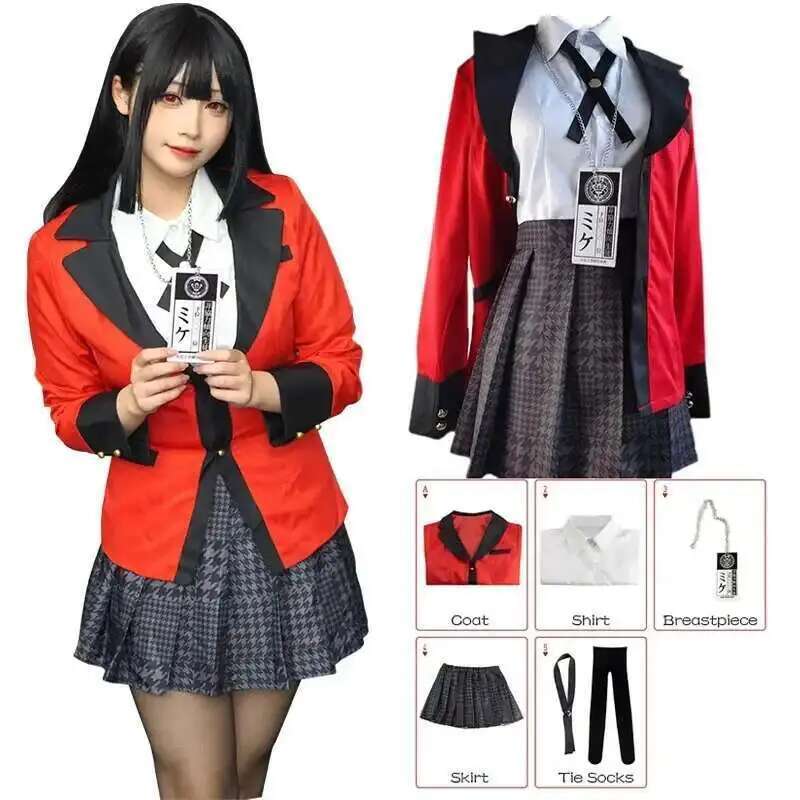 Anime Kakegurui Jabami Yumeko  - Anime Cosplay Ninja incelemesi ve fiyatı