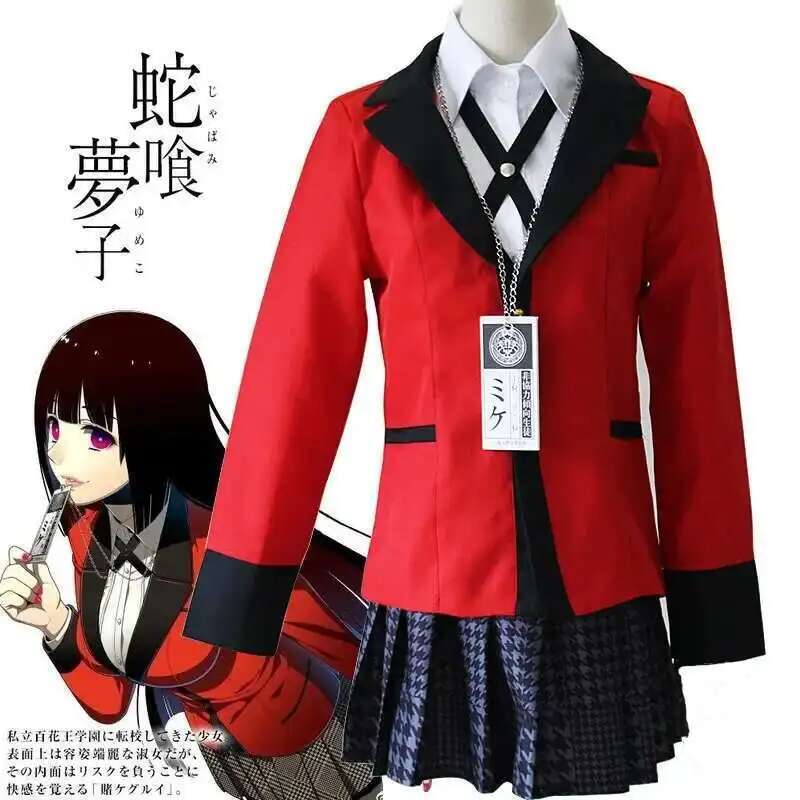 Anime Kakegurui Jabami Yumeko  - Anime Cosplay Ninja incelemesi ve fiyatı