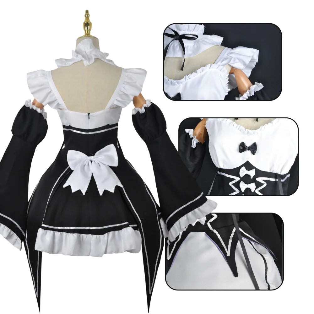 Anime Ram Rem Hizmetçi Cosplay - Anime Cosplay Re Zero incelemesi ve fiyatı